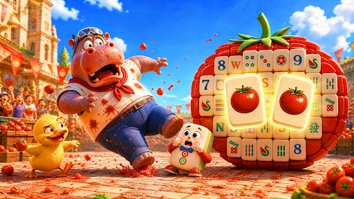 Mahjong Tomatina Tumble Time: Match Tomatoes, Trigger a Giant Slip! 活动预览