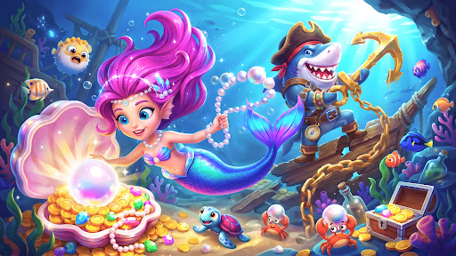 Match 3 seabed pearls! Clear levels to redeem rewards! 活动预览
