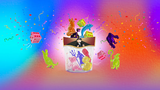 Preview for The Jumbo Jello Pack: 9 wobbly tokens and 3 squishy dice sets!