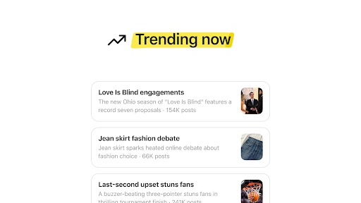 See what's trending. Join the conversation. 活动预览