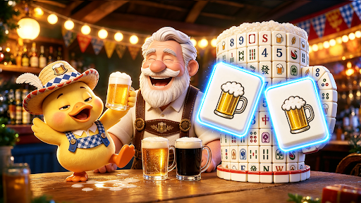 Oktoberfest Mahjong on Tap: Clear beer tiles & help the little duck sip at last! 活动预览