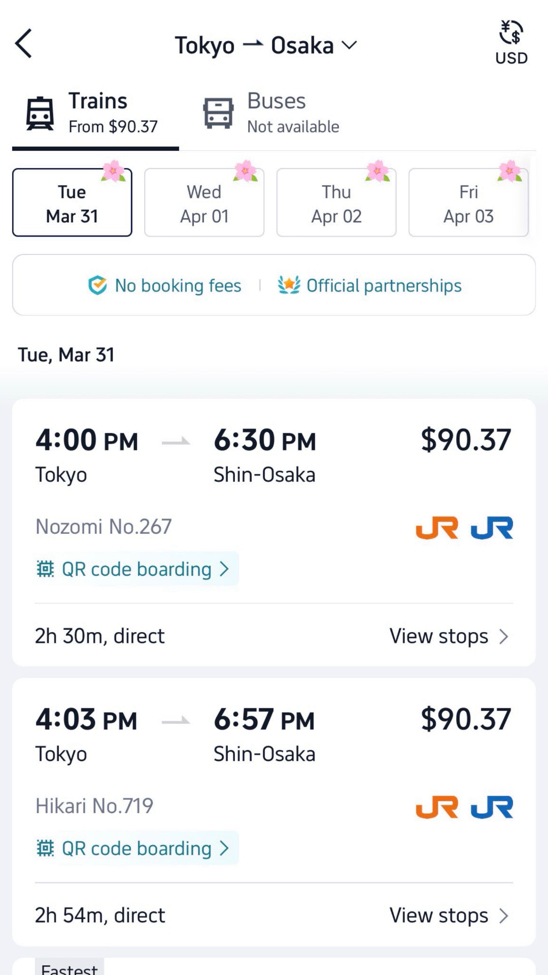 Preview for Japan trains now available