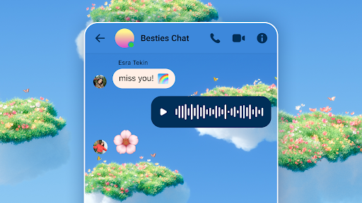 Preview for New Spring chat theme for Messenger