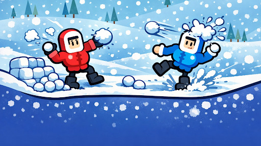 Preview for New multiplayer game : Throw! Take aim in a snowball fight for up to 4 players!