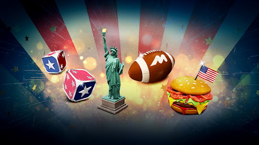 Preview for The All-American Bundle: Three new tokens and popular Americana dice!