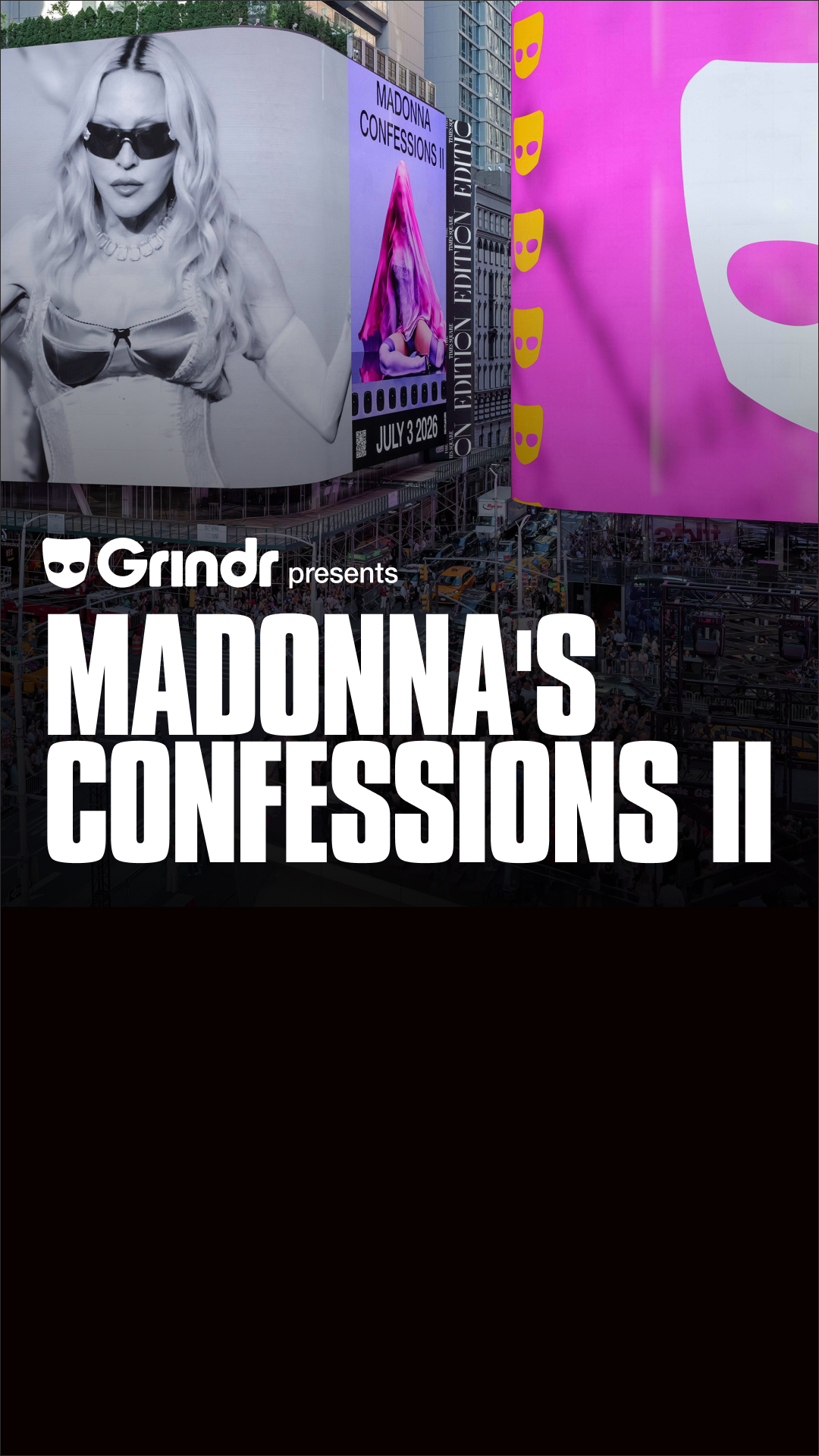 Madonna x Grindr: Live in NYC 活动预览