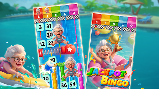 Preview for Help Granny slide down giant vertical grids to trigger massive Bingos.