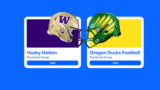 Preview for Every rivalry, every fan, one place. College football on Facebook Groups.