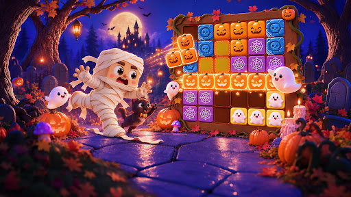 Preview for Halloween Block Party: Fresh spooky fun fills every puzzle