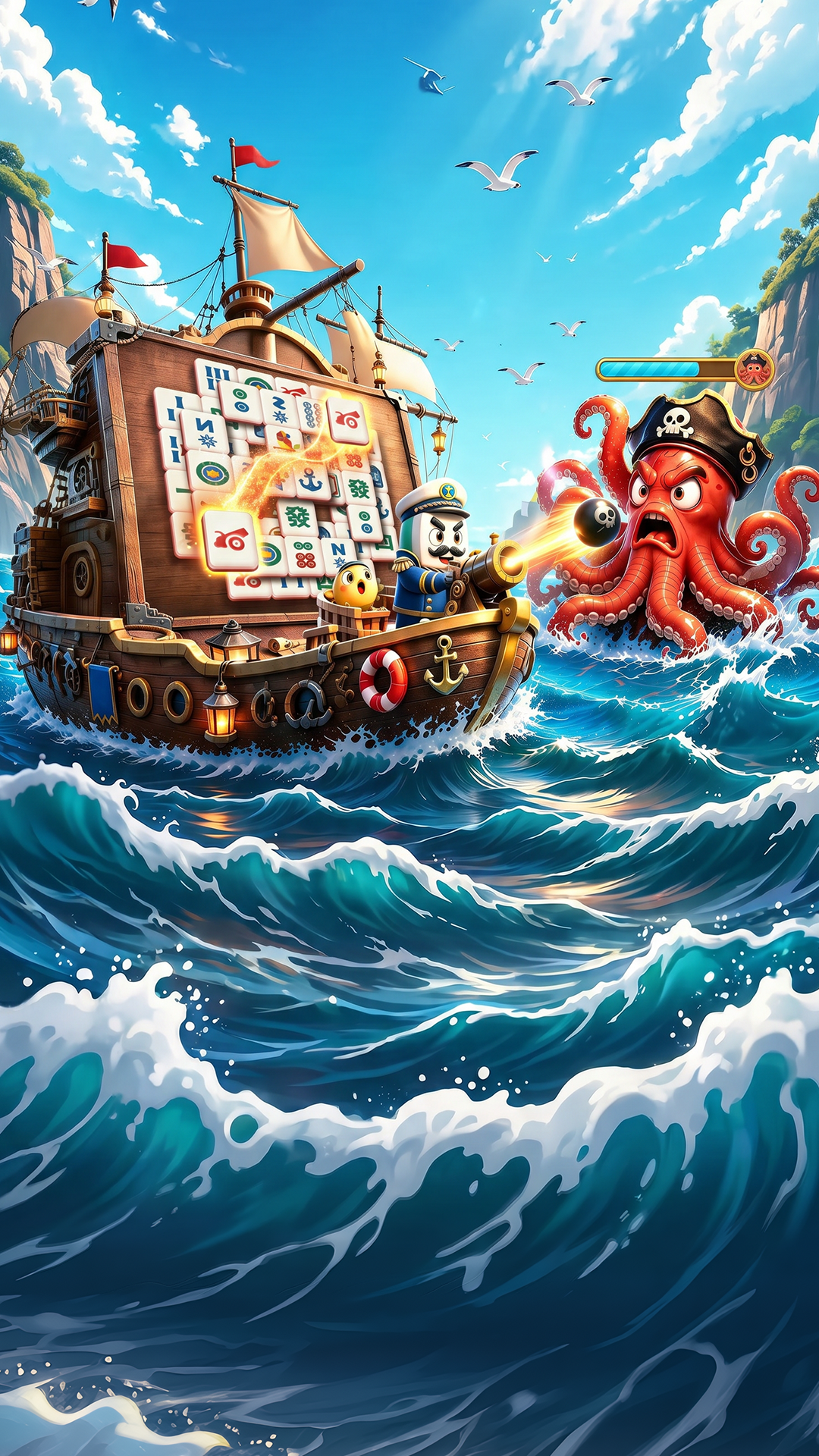 Preview for Octopus Pirate Mahjong Defense