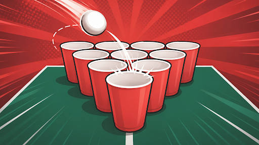 Preview for New multiplayer minigame: Cup Pong ! Aim, swipe, and sink balls in cups !