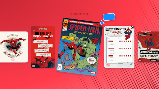 Preview for Swing into new Spider-Man templates