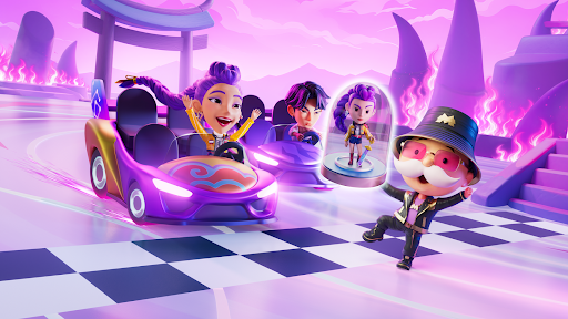 Race Through the Demon World in KPop Demon Hunters Racers to earn the Rumi Token 活动预览