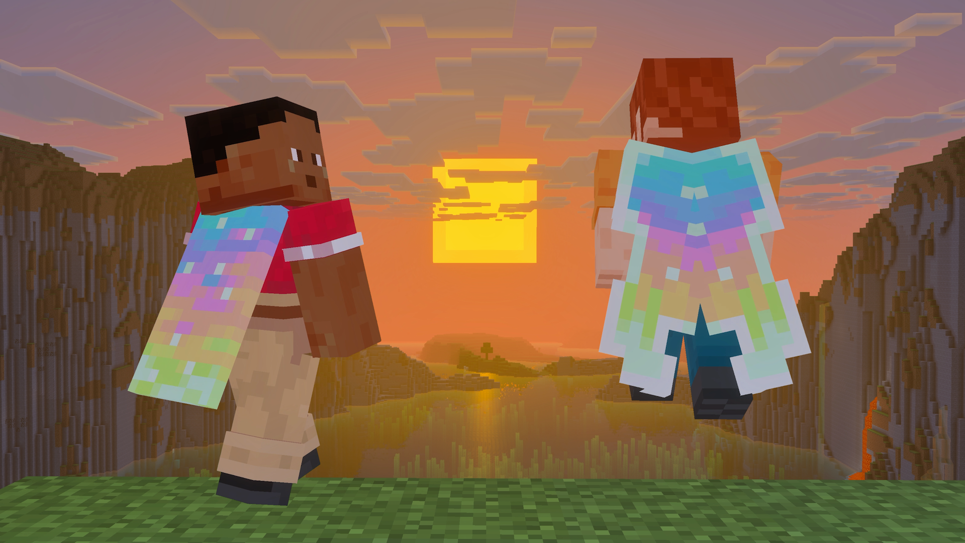 Preview for Don the dazzling Aurora cape!