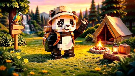 Preview for Camping Puzzle Event - Explore the Wild with the Blocky Panda