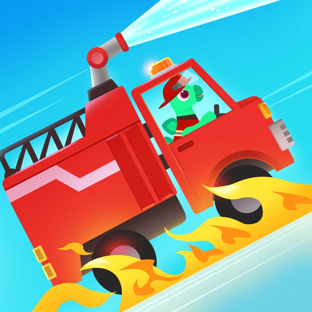 Dinosaur Fire Truck: Kids Game