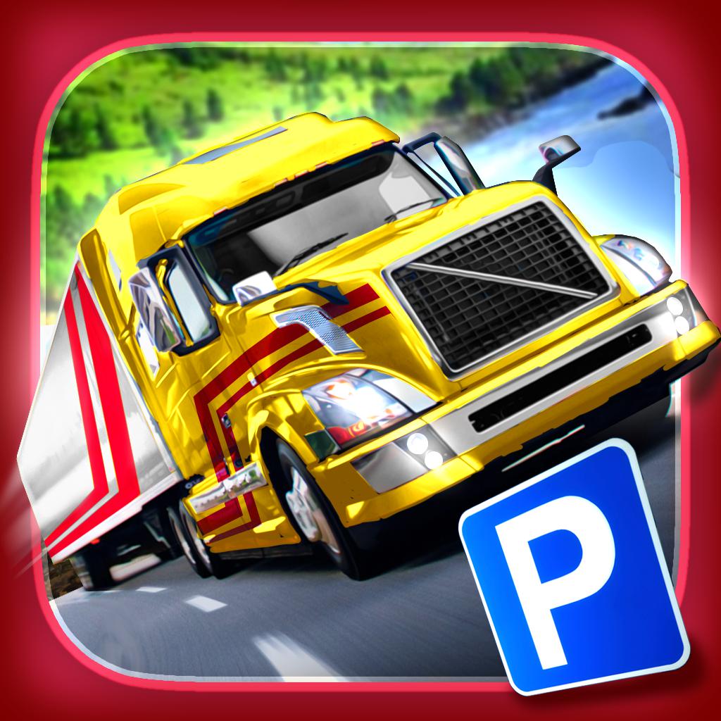 Trailer Truck Parking with Real City Traffic Car Driving Sim 