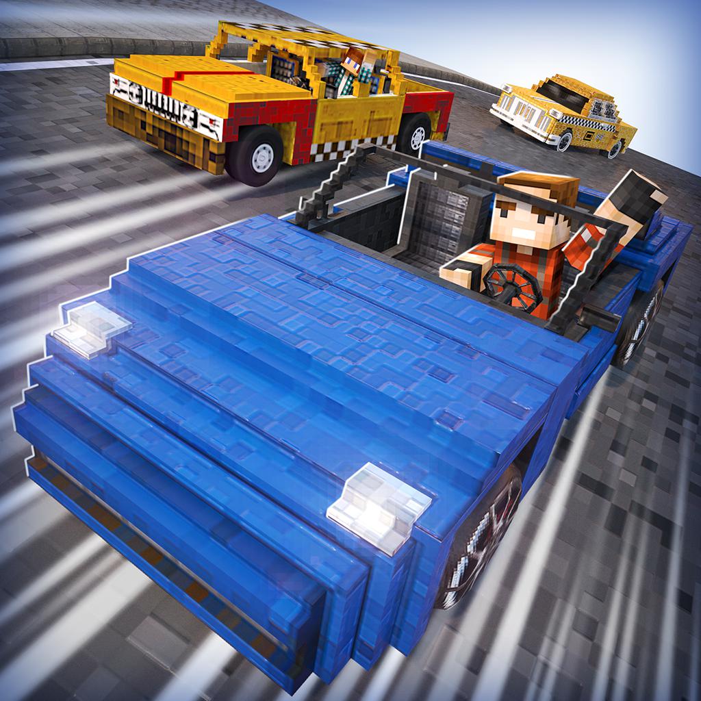 Survival Cars . Free Blocky Craft Car Racing Games For Kids 3D 