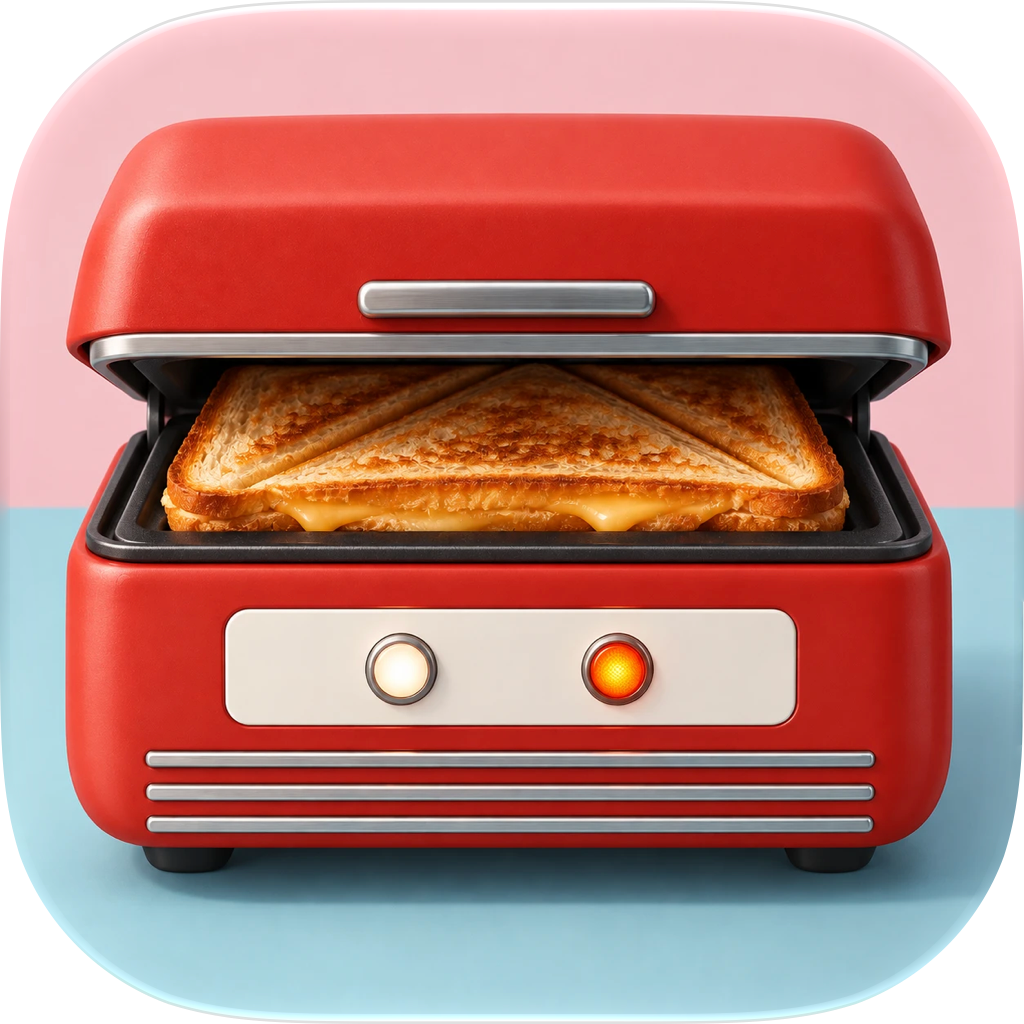 Toastie: grilled cheese game app icon