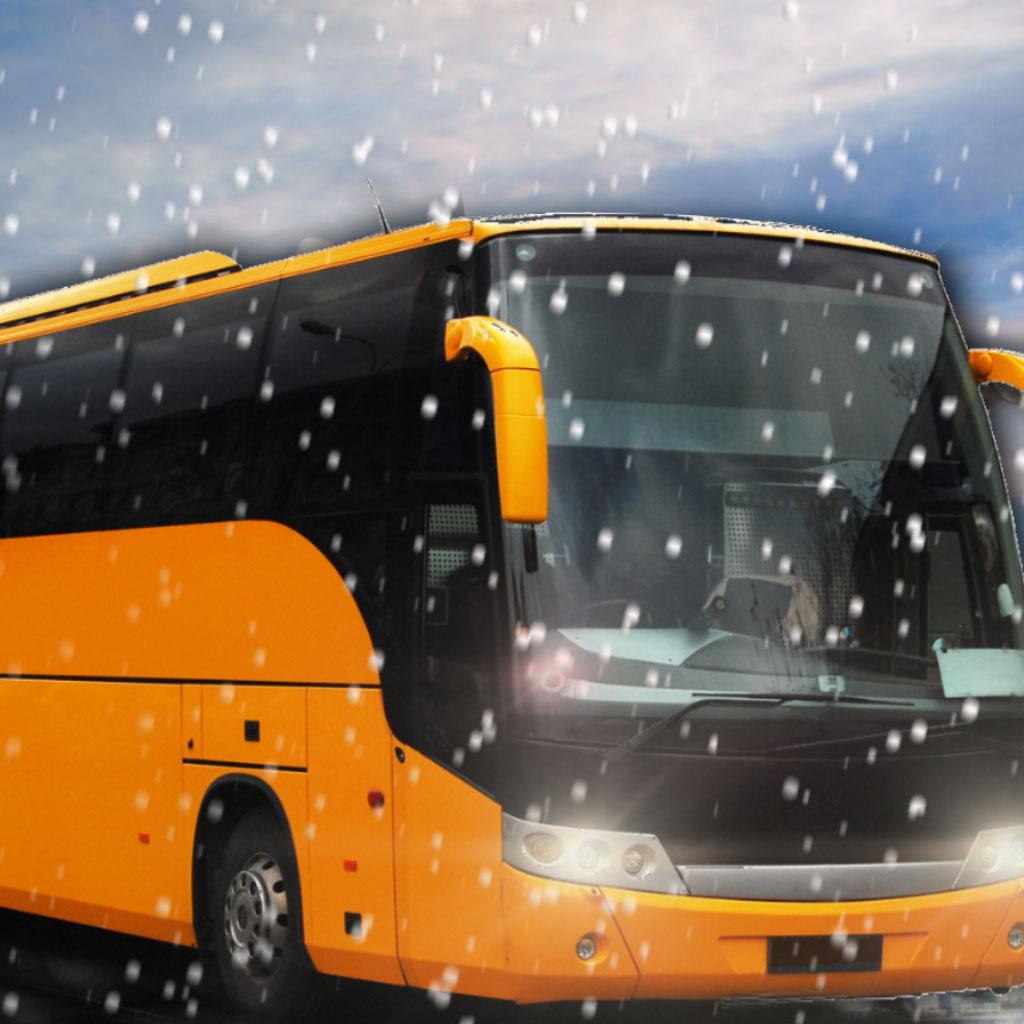 겨울 도시 오프로드 언덕 버스 운전 시뮬레이터 3D