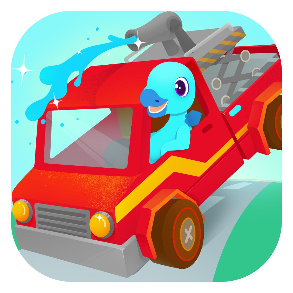 消防车总动员 - 消防员和消防汽车儿童游戏 