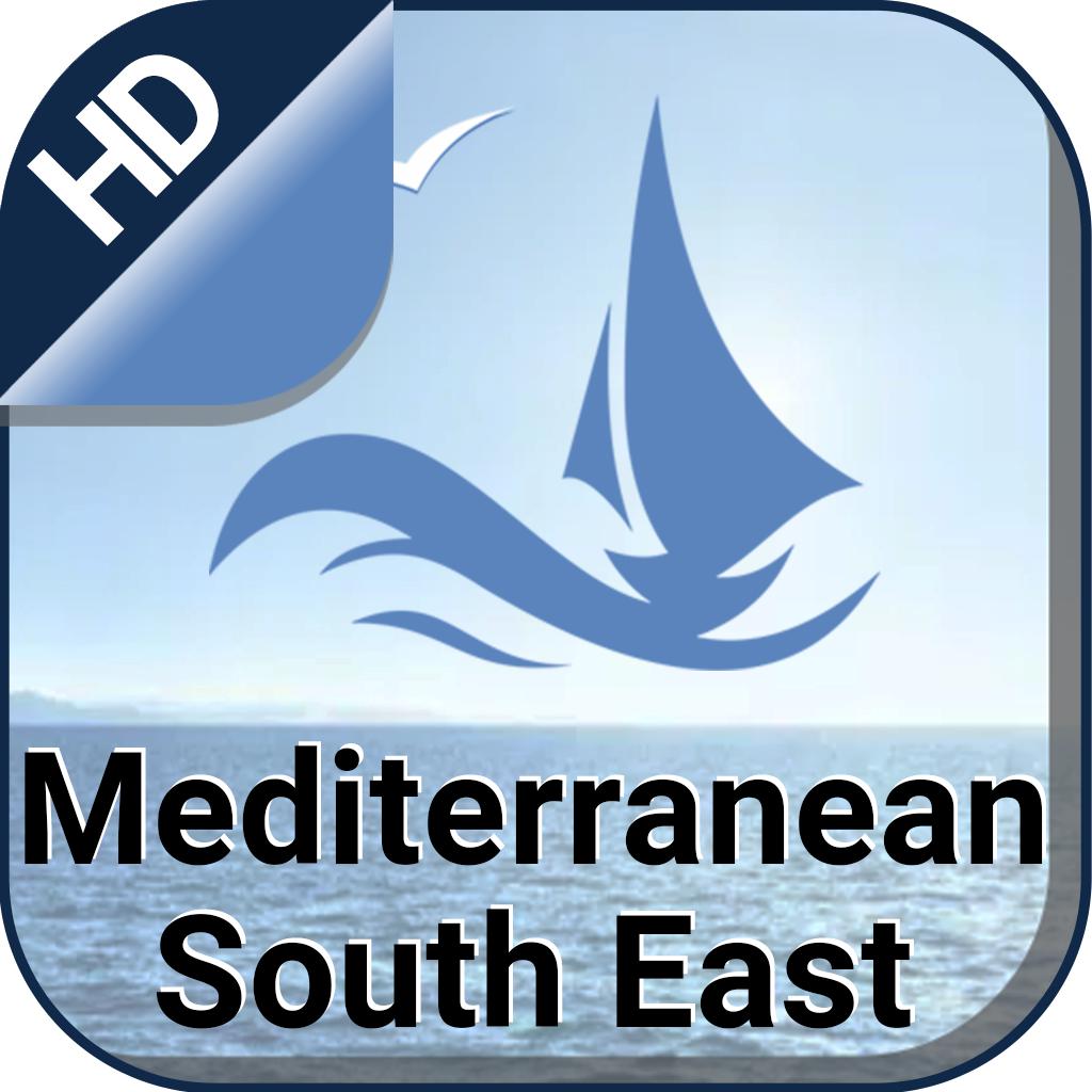 Mediterranean SE boating nautical offline charts 